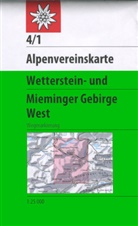 Alpenverein, Deutsche Alpenverein, Deutscher Alpenverein, Deutscher Alpenverein e V, Deutscher Alpenverein, Deutscher Alpenverein e.V. - Alpenvereinskarten: Wetterstein und Mieminger Gebirge, West
