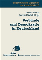 Bernhard We&szlig;els, WESSELS, Wessels, Bernhard We&szlig;els, Annett Zimmer, Annette Zimmer - Verb&auml;nde und Demokratie in Deutschland