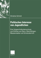 Christine Schmid - Politisches Interesse von Jugendlichen