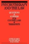 JENKINS, Alan Jenkins, P Jenkins, Peter Jenkins, Peter Keter Jenkins, Keter... - Psychotherapy and the Law