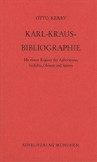 Otto Kerry, Karl Kraus - Karl-Kraus-Bibliographie