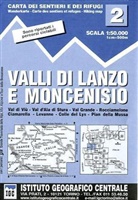 IGC Wanderkarten - Bl.2: IGC Wanderkarte Valli di Lanzo e Moncenisio