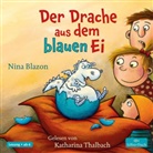 Nina Blazon, Katharina Thalbach - Der Drache aus dem blauen Ei, 2 Audio-CD (Audio book)