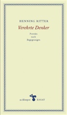 Henning Ritter, Ann Hamilton, Anne Hamilton - Verehrte Denker