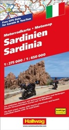 Hallwag K&uuml;mmerly+Frey AG - Hallwag Motorradkarten: Sardinien Sardinia 1:275 000 / 1:650 000