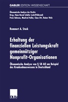Remmert A Stock, Remmert A. Stock - Erhaltung der finanziellen Leistungskraft gemeinn&uuml;tziger Nonprofit-Organisationen