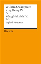 William Shakespeare, William Shakespeare, Holger M. Klein, Holger M. Klein, Holge M Klein, Holger M Klein - King Henry IV, Part 1 / Heinrich IV., Teil 1. Englisch/Deutsch. Pt./Bd.1
