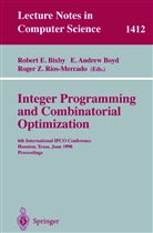Robert E. Bixby, Andrew E. Boyd, Andre E Boyd, Andrew E Boyd, Roger Z. Rios-Mercado, Roger Z Rios-Mercado - Integer Programming and Combinatorial Optimization
