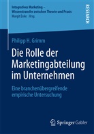 Philipp H Grimm, Philipp H. Grimm - Die Rolle der Marketingabteilung im Unternehmen
