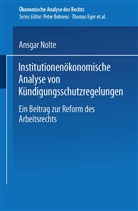 Ansgar Nolte - Institutionen&ouml;konomische Analyse von K&uuml;ndigungsschutzregelungen