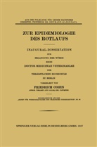 Friedrich Cohen - Zur Epidemiologie des Rotlaufs