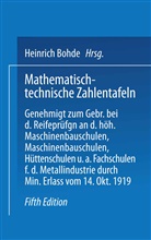 Heinric Bohde, Heinrich Bohde, Jo Freyberg, Joh Freyberg, Leonhard Geusen - Mathematisch-technische Zahlentafeln