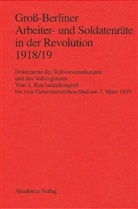 Gerhard Engel, B&auml;rbe Holtz, B&auml;rbel Holtz, Gaby Huch, Gaby Huch u a, Ingo Materna - Gro&szlig;-Berliner Arbeiter- und Soldatenr&auml;te in der Revolution 1918/19: Vom 1. Reichsr&auml;tekongre&szlig; bis zum Generalstreikbeschlu&szlig; am 3. M&auml;rz 1919