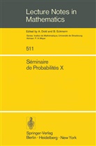 P. - A. Meyer, P. -A. Meyer, P.-A. Meyer - S&eacute;minaire de Probabilit&eacute;s X