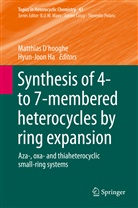 Matthias D&iquest;hooghe, Matthias D&rsquo;hooghe, Matthias Dhooghe, Matthia D'hooghe, Matthias D'hooghe, Ha... - Synthesis of 4- to 7-membered Heterocycles by Ring Expansion