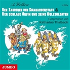 Alexander Wolkow, Katharina Thalbach - Der Zauberer der Smaragdenstadt & Der schlaue Urfin und seine Holzsoldaten, 4 Audio-CDs (Audio book)