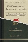 Eberhard Sauer - Die Französische Revolution von 1789