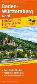 PublicPress Stra&szlig;en- und FreizeitkarteBaden-W&uuml;rttemberg-Nord