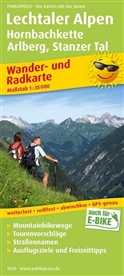 PublicPress Wander- und Radkarte Lechtaler Alpen, Hornbachkette, Arlberg, Stanzer Tal