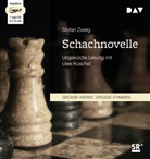 Stefan Zweig, Uwe Koschel - Schachnovelle, 1 Audio-CD, 1 MP3 (Audio book)