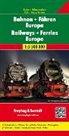 Freytag-Berndt und Artaria KG, Freytag-Bernd und Artaria KG, Freytag-Berndt und Artaria KG - freytag & berndt Auto + Freizeitkarten Bahnen + F&auml;hren Europa, Eisenbahnkarte 1:5,5 Mio., Poster, plano in Rolle. Railways + Ferries Europe. Chemins de fer + Bacs Europe / Koleje + Promy Europa