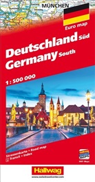 Hallwag K&uuml;mmerly+Frey AG, Hallwa K&uuml;mmerly+Frey AG, Hallwag K&uuml;mmerly+Frey AG - Allemagne du Sud 1:500 000