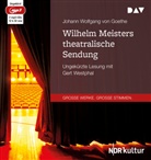 Johann Wolfgang von Goethe, Gert Westphal - Wilhelm Meisters theatralische Sendung, 2 Audio-CD, 2 MP3 (Audio book)