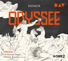 Homer, Homer, Wilhelm Borchert, Michael Degen, u.v.a., u.v.a. - Odyssee, 4 Audio-CDs (Audio book)