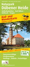 PublicPress Rad- und Wanderkarte Naturpark D&uuml;bener Heide, Gr&auml;fenhainichen - Bad D&uuml;ben - Delitzsch - Torgau