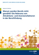 Stephanie Matthes, Franziska M&uuml;ller - Warum werden Berufe nicht gew&auml;hlt? Die Relevanz von Attraktions- und Aversionsfaktoren  in der Berufsfindung