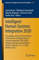 Tareq Ahram, Waldema Karwowski, Waldemar Karwowski, Francesco Leali, Redha Taiar, Alberto Vergnano... - Intelligent Human Systems Integration 2020, m. 2 Buch