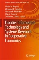 Aleksei V. Bogoviz, Alexande E Suglobov, Alexander E Suglobov, Olga V. Kaurova, Svetlana V. Lobova, Alexandr N. Maloletko... - Frontier Information Technology and Systems Research in Cooperative Economics