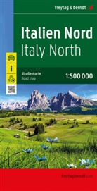 Freytag-Berndt und Artaria KG, Freytag-Berndt und Artaria KG - Italien Nord, Stra&szlig;enkarte 1:500.000, freytag & berndt