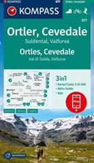 KOMPASS-Karten GmbH, KOMPASS-Karten GmbH - KOMPASS Wanderkarte 077 Ortler, Cevedale, Suldental, Valfurva / Ortles, Cevedale, Val di Solda, Valfura 1:25.000