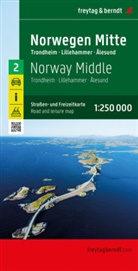 freytag &amp; berndt - Norwegen Mitte, Stra&szlig;en- und Freizeitkarte 1:250.000, freytag & berndt