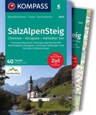 Geraldine Fella, KOMPASS-Karten GmbH - KOMPASS Wanderf&uuml;hrer SalzAlpenSteig, Chiemsee, K&ouml;nigssee, Hallst&auml;tter See, 40 Touren mit Extra-Tourenkarte