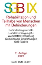 SGB IX Rehabilitation und Teilhabe von Menschen mit Behinderungen
