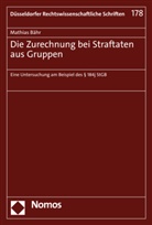 Mathias B&auml;hr - Die Zurechnung bei Straftaten aus Gruppen