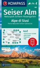 KOMPASS Wanderkarte 067 Seiser Alm, Naturpark Schlern-Rosengarten / Alpe di Siusi, Parco Naturale Sciliar-Catinaccio 1:25.000
