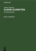 Andreas Heusler, H. Reuschel - Andreas Heusler: Kleine Schriften - Band 1, Lieferung 1: Andreas Heusler: Kleine Schriften. Band 1, Lieferung 1