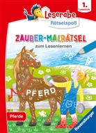 Martine Richter, Simone Pahl, Heribert Schulmeyer - Leserabe R&auml;tselspa&szlig; - Zauber-Malr&auml;tsel zum Lesenlernen: Pferde (1. Lesestufe)
