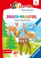 Melinda Ronto, Simone Pahl, Heribert Schulmeyer - Leserabe R&auml;tselspa&szlig; - Zauber-Malr&auml;tsel zum Lesenlernen: Im Wald (1. Lesestufe)