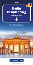 Hallwag K&uuml;mmerly+Frey AG, Hallwag K&uuml;mmerly+Frey AG - K&uuml;mmerly+Frey Regional-Strassenkarte 4 Berlin Brandenburg 1:275.000