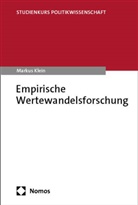 Markus Klein - Empirische Wertewandelsforschung
