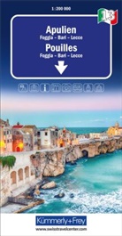 Hallwag K&uuml;mmerly+Frey AG, Hallwag K&uuml;mmerly+Frey AG - K&uuml;mmerly+Frey Regional-Strassenkarte 13 Apulien 1:200.000