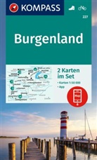 KOMPASS Wanderkarten-Set 227 Burgenland (2 Karten) 1:50.000