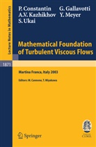 P. Constantin, Peter Constantin, Giovanni Gallavotti, Alexandre V. Kazhikhov, Alexander V. Kazhikov, Yves Meyer... - Mathematical Foundation of Turbulent Viscous Flows