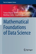 Bernhard Bermeitinger, Matthi Cetto, Matthias Cetto, Siegfried Handschuh, Tomas Hrycej - Mathematical Foundations of Data Science