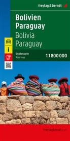 freytag &amp; berndt, freytag &amp; berndt - Bolivien - Paraguay, Stra&szlig;enkarte 1:1.800.000, freytag & berndt