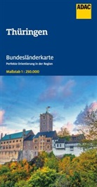ADAC Bundesl&auml;nderkarte Deutschland 08 Th&uuml;ringen 1:250.000